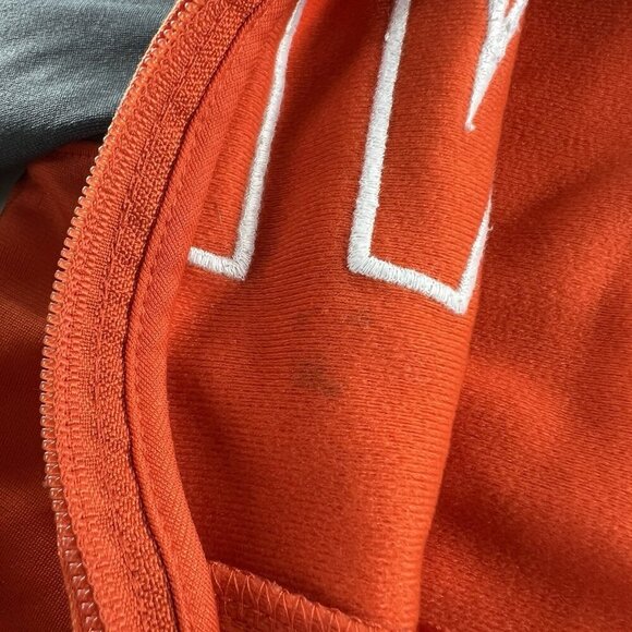 Nike Toddler Boys Full Zip Long Sleeve Jacket Size 4T Orange Grey Mock Neck - Picture 6 of 10